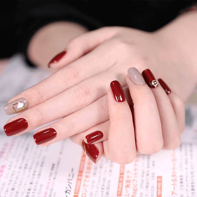 Esmalte de uñas de color frambuesa de larga duración para tienda de salón de uñas